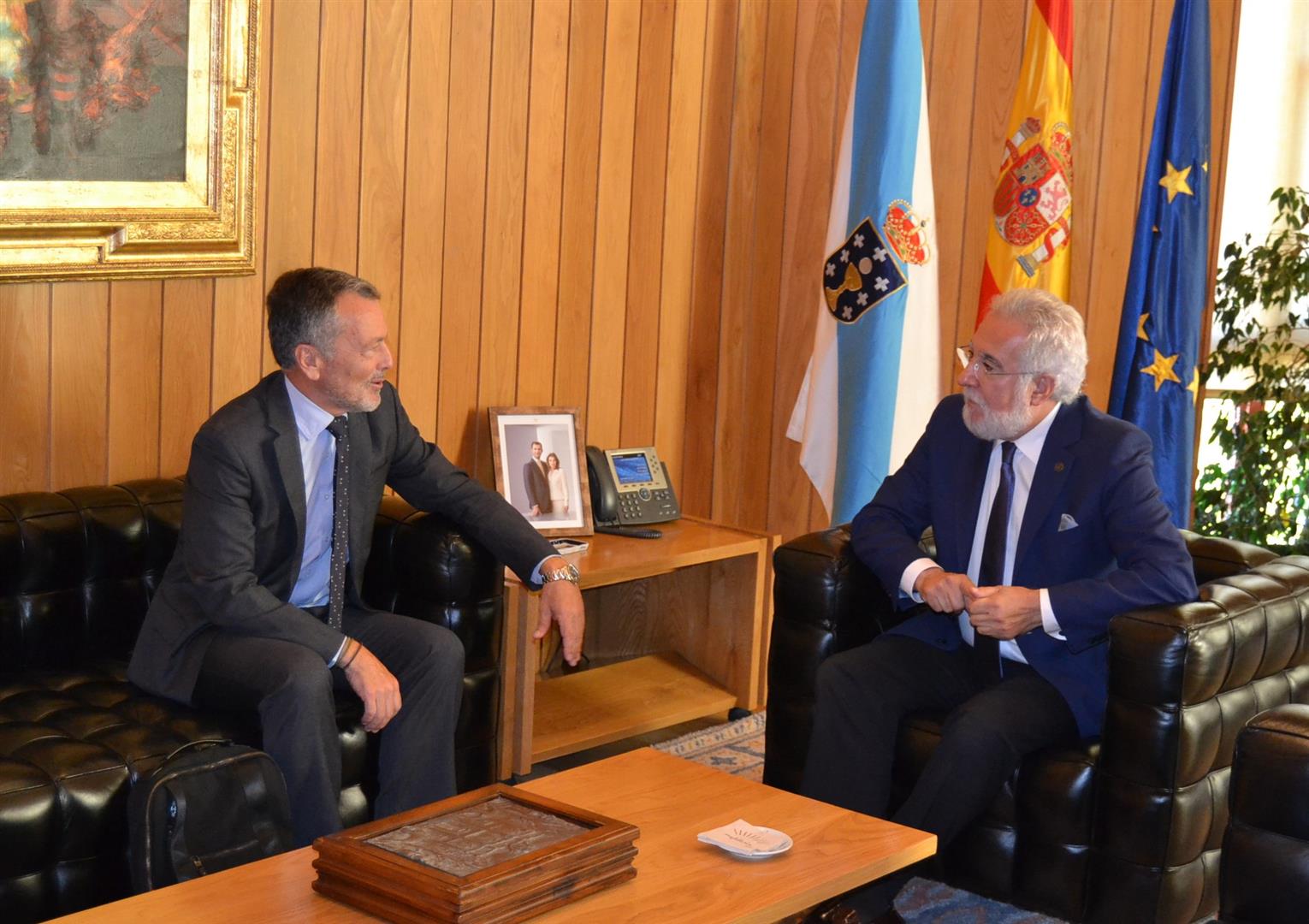 Visita institucional do presidente do CES ao Parlamento de Galicia